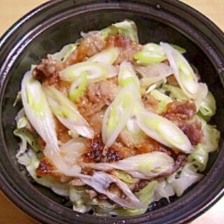 レンジで【タジン鍋】野菜たっぷり豚蒸し鍋